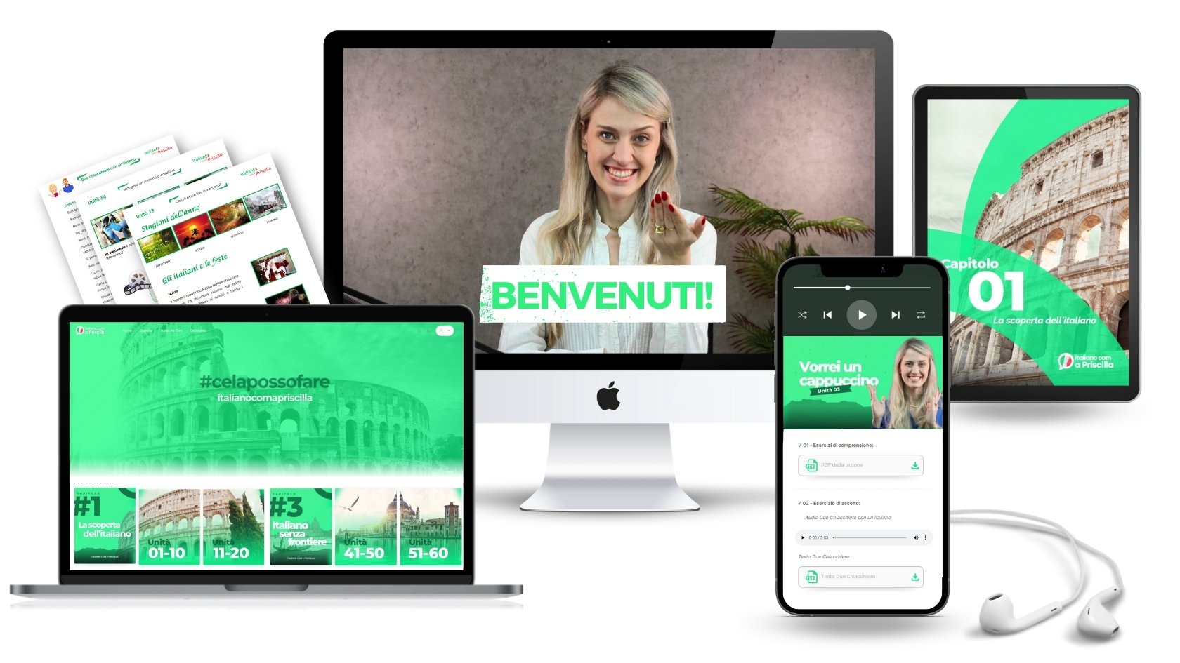 Matrículas Abertas Italiano com a Priscilla 3.0 site 1 - Matrículas Abertas Italiano com a Priscilla 3.0